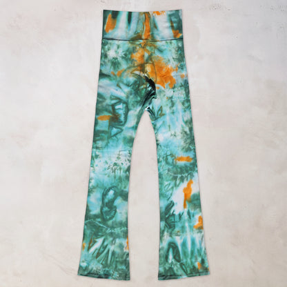 Forest Ember Tie Dye Flare Leggings