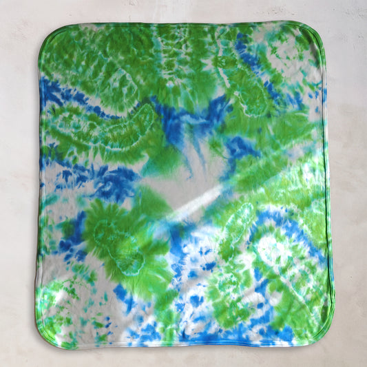 Hana Waterfall Organic Tie Dye Baby Blanket