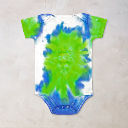 Hana Waterfall Organic Tie Dye Baby Bodysuit