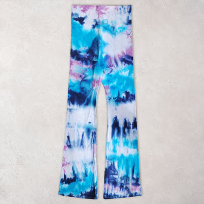 Larkspur Sky Tie Dye Flare Leggings