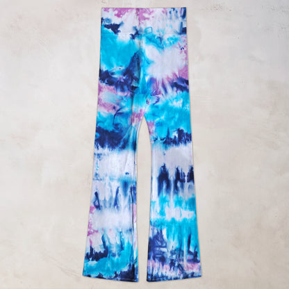Larkspur Sky Tie Dye Flare Leggings