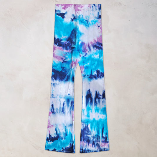 Larkspur Sky Tie Dye Flare Leggings