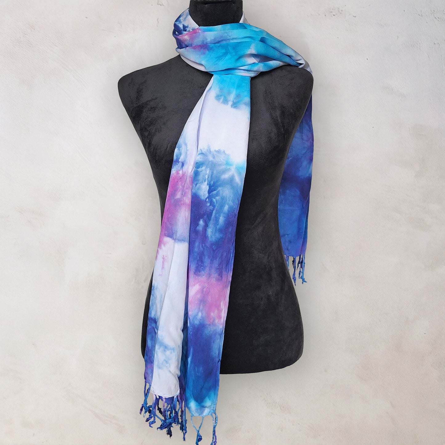 Larkspur Sky Tie Dye Boho Scarf