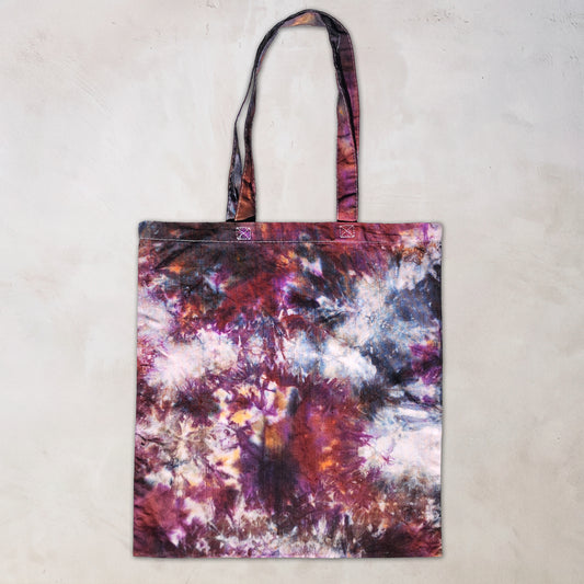 Midnight Orchid Tie Dye Tote Bag