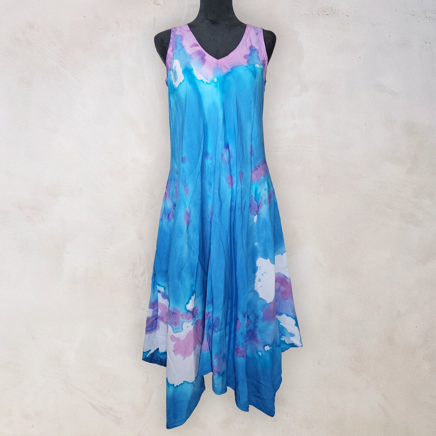 Mountain Bluebell Tie Dye Boho Dress