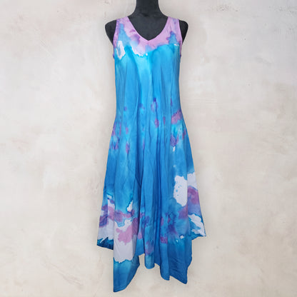 Mountain Bluebell Tie Dye Boho Dress