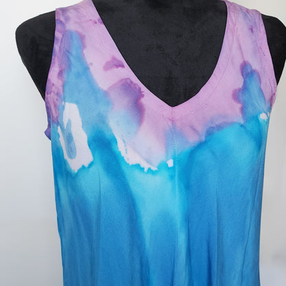 Mountain Bluebell Tie Dye Boho Dress