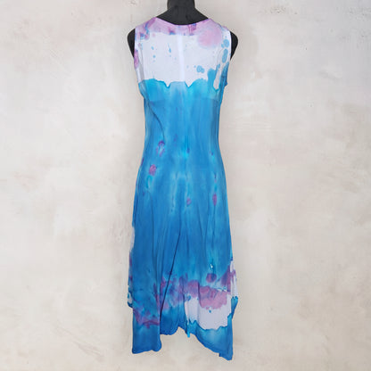 Mountain Bluebell Tie Dye Boho Dress