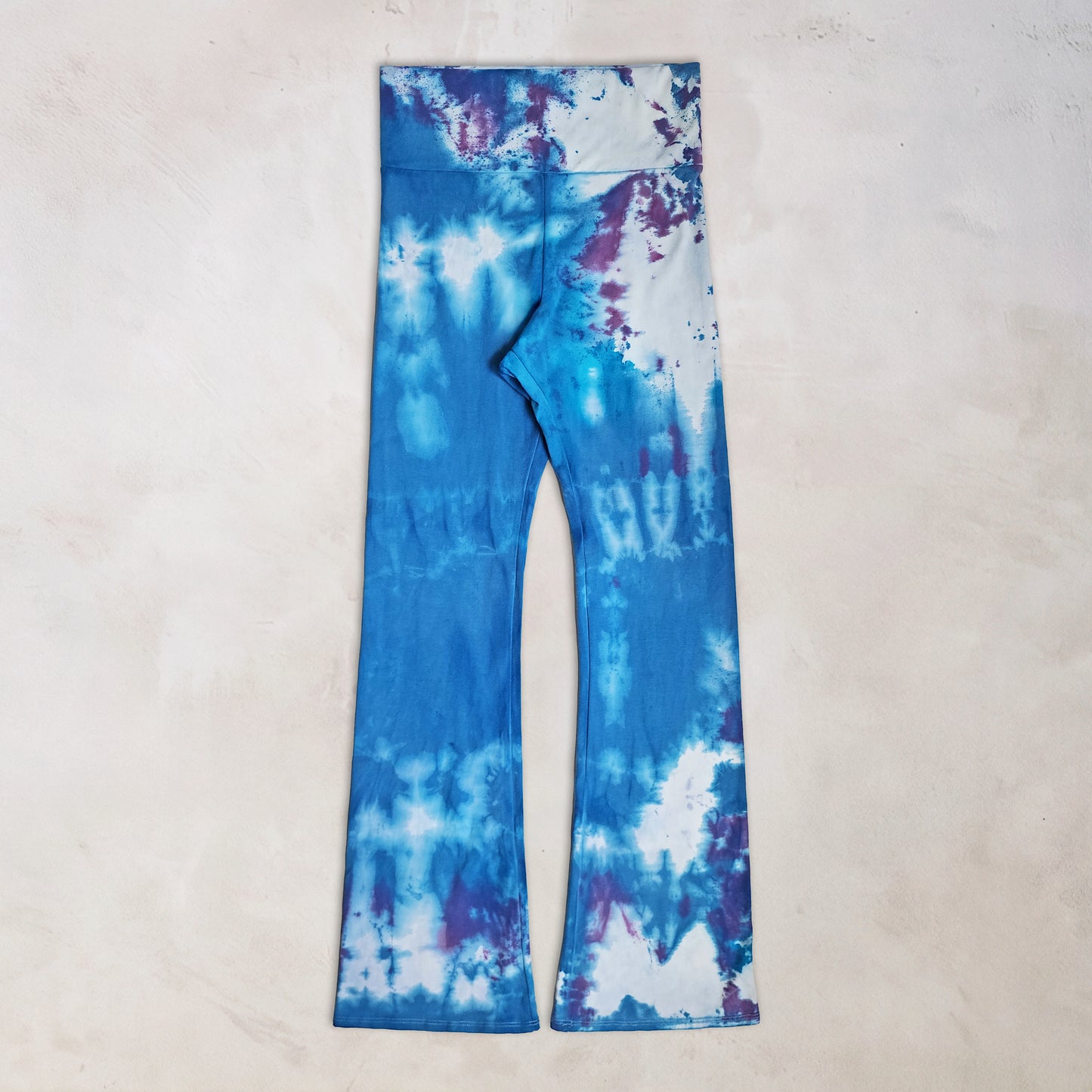 Mountain Bluebell Tie Dye Flare Leggings