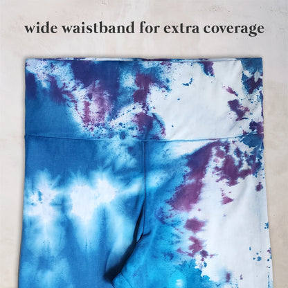 Mountain Bluebell Tie Dye Flare Leggings