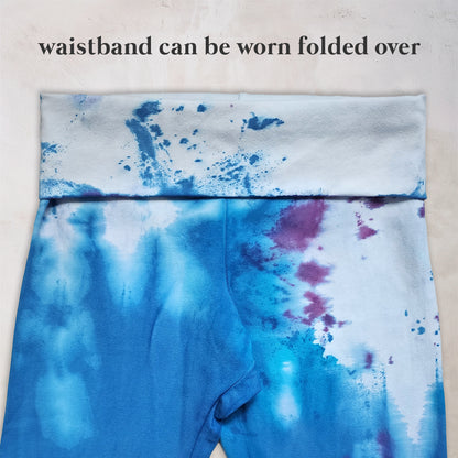 Mountain Bluebell Tie Dye Flare Leggings