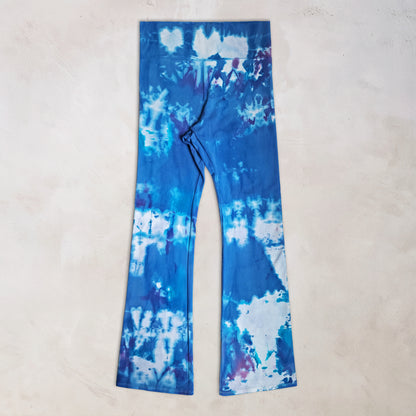 Mountain Bluebell Tie Dye Flare Leggings
