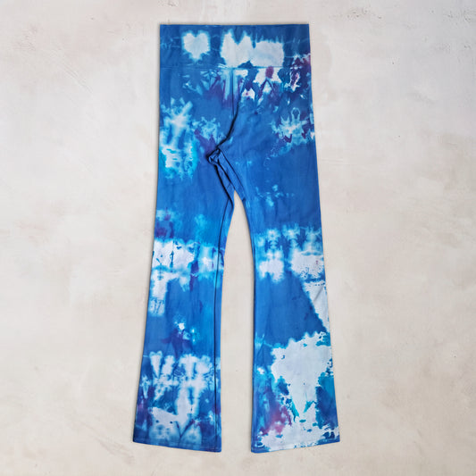 Mountain Bluebell Tie Dye Flare Leggings