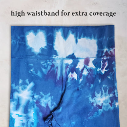 Mountain Bluebell Tie Dye Flare Leggings