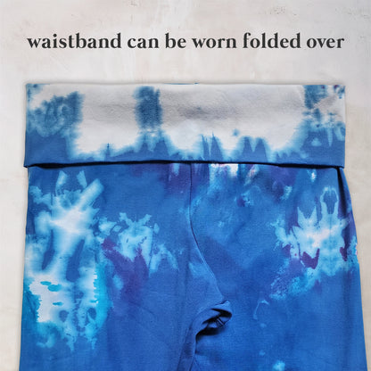 Mountain Bluebell Tie Dye Flare Leggings