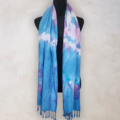 Mountain Bluebell Tie Dye Scarf