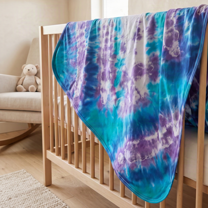 Mystic Organic Tie Dye Baby Blanket