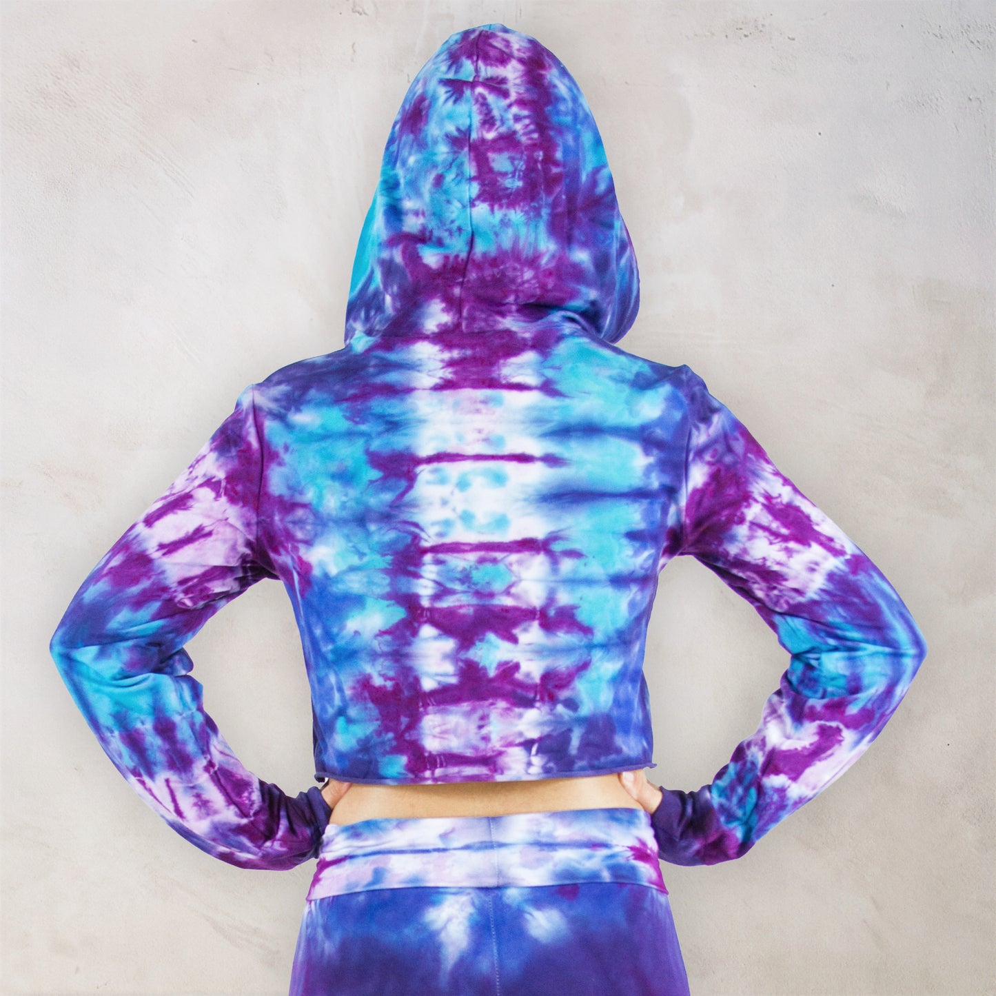 Mystic Tie Dye Cropped Hoodie