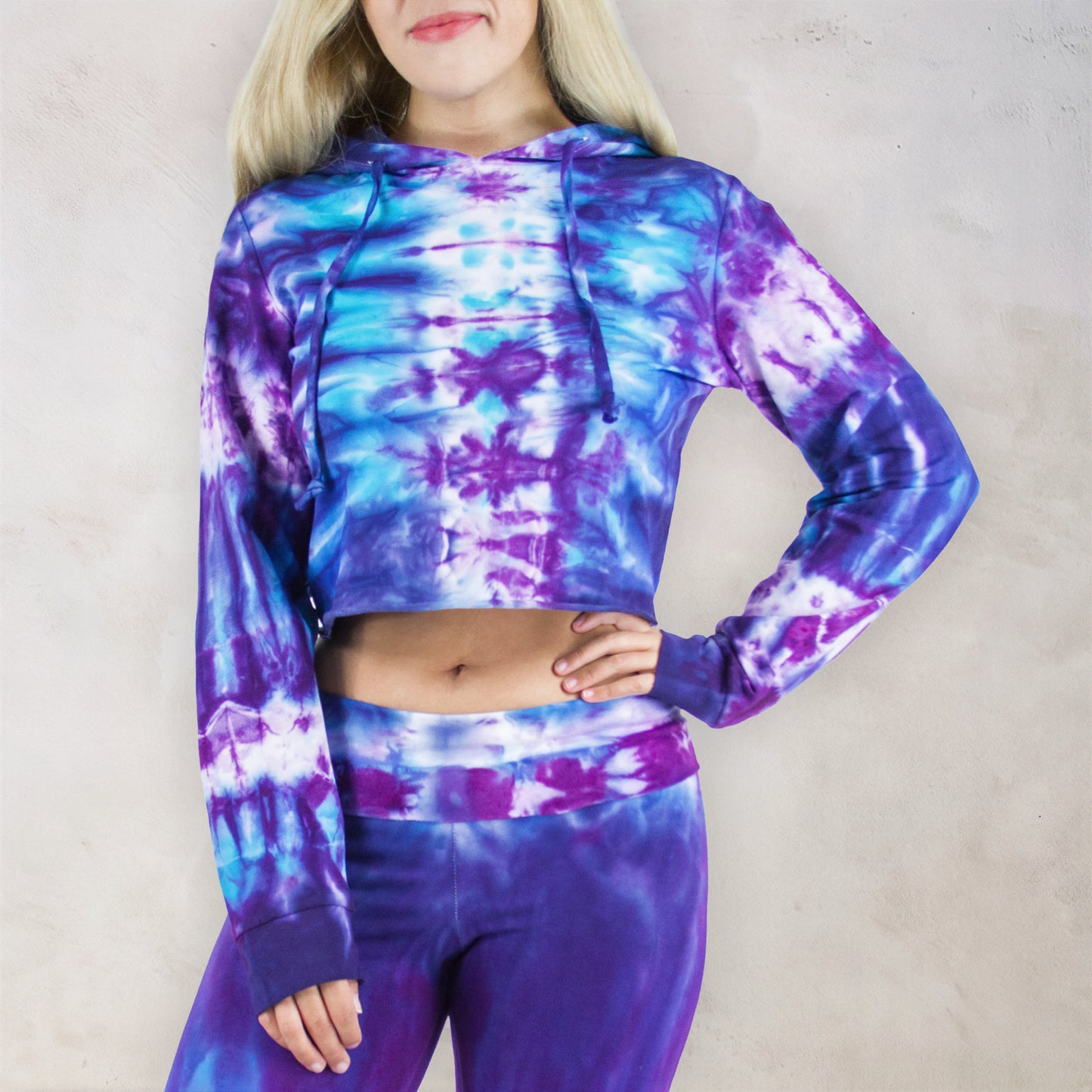 Mystic Tie Dye Cropped Hoodie