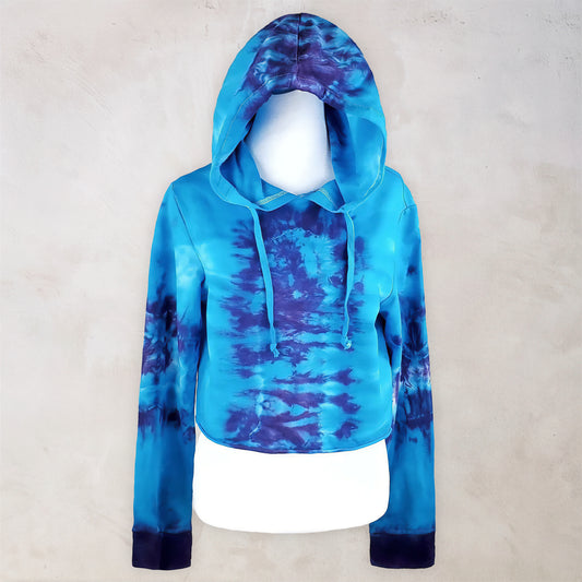 Nerthus Tie Dye Cropped Hoodie