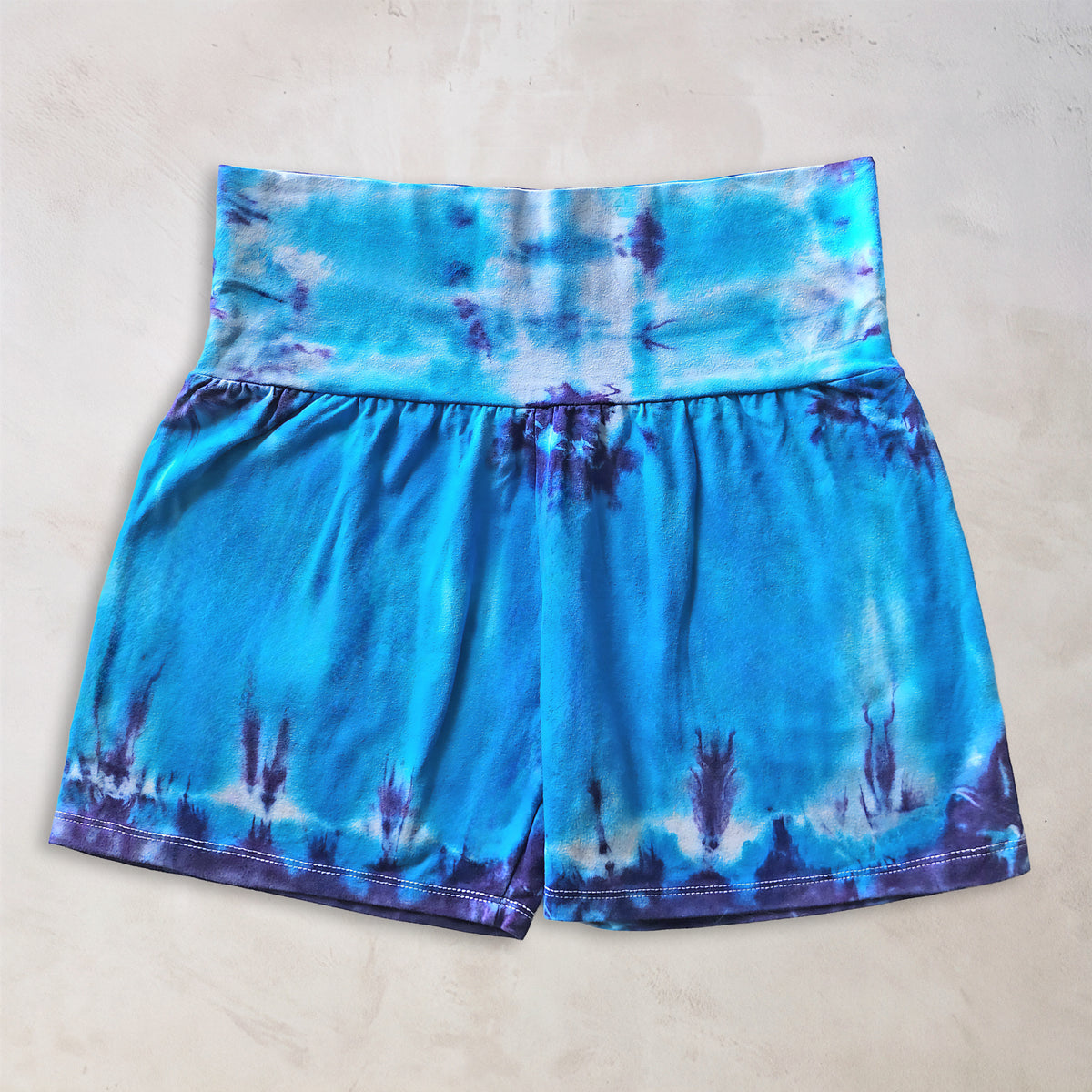Nerthus Tie Dye Cotton Shorts