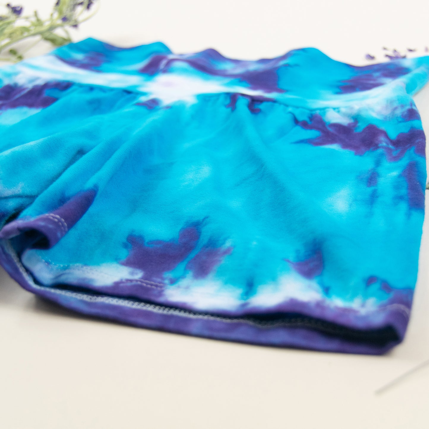 Nerthus Tie Dye Cotton Shorts