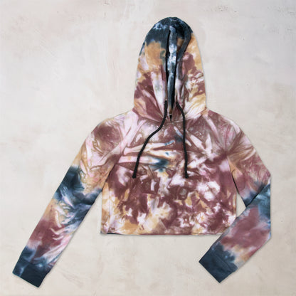 Nissa Tie Dye Cropped Hoodie