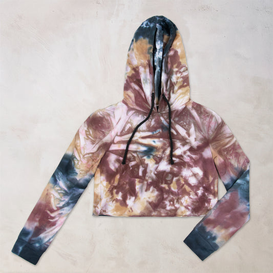 Nissa Tie Dye Cropped Hoodie