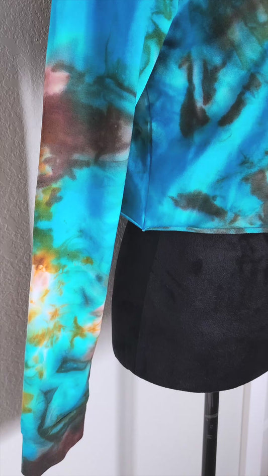 Desert Oasis Tie Dye Cropped Hoodie
