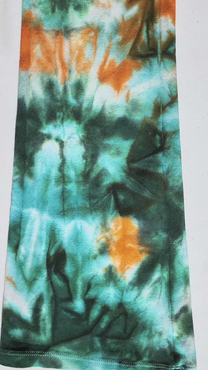 Forest Ember Tie Dye Flare Leggings