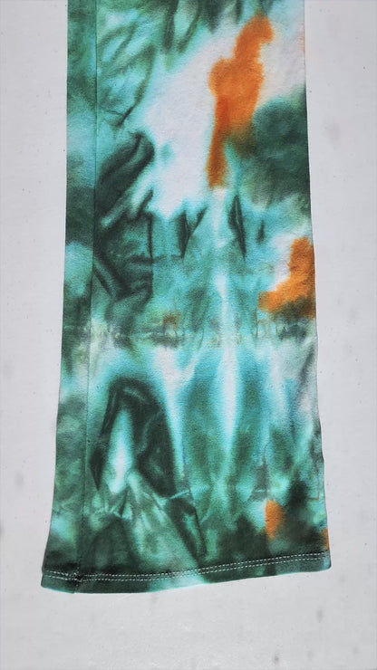 Forest Ember Tie Dye Flare Leggings