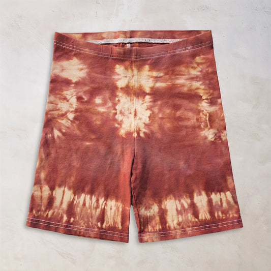 Pumpkin Spice Tie Dye Cotton Shorts