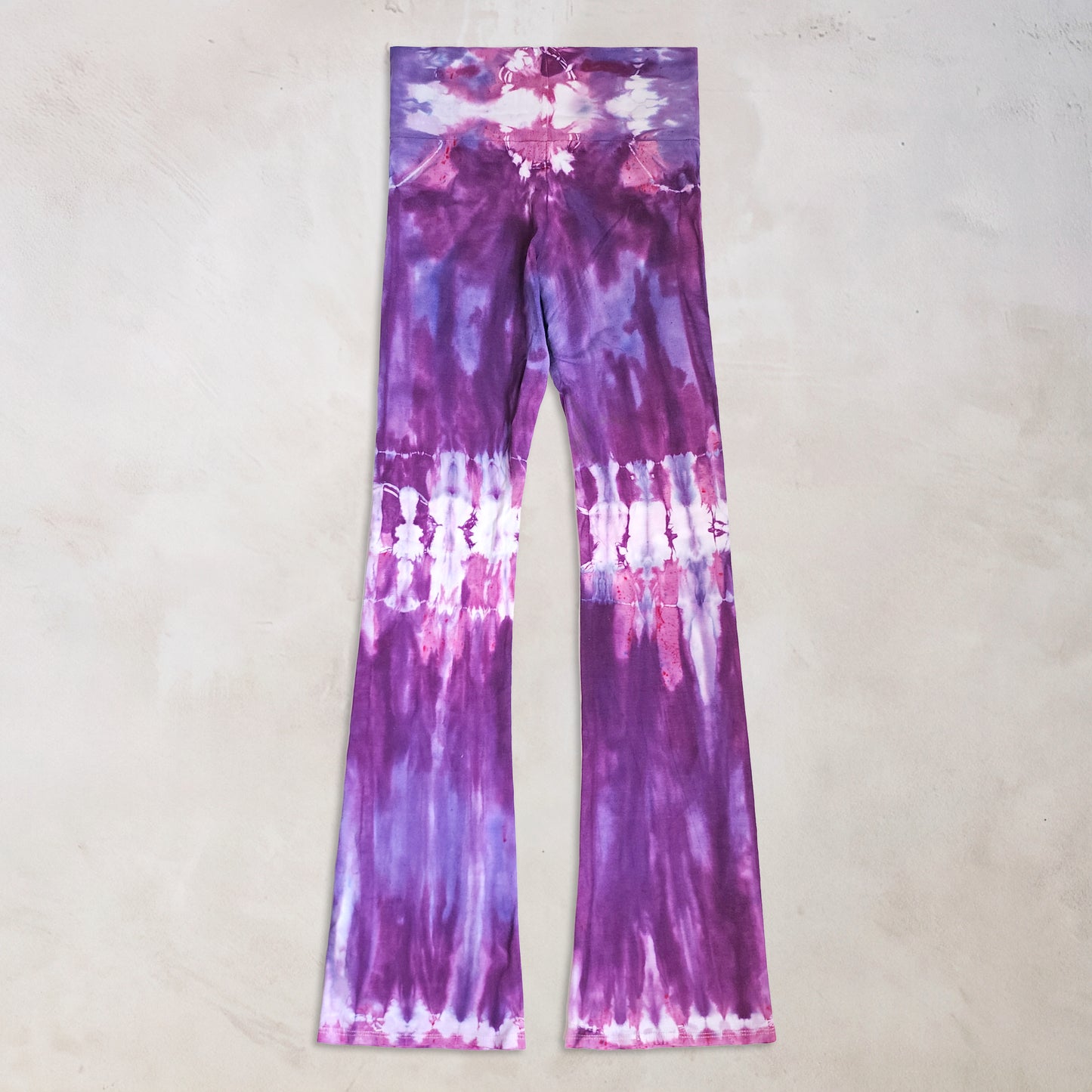 Purple Lilac Tie Dye Yoga Pants