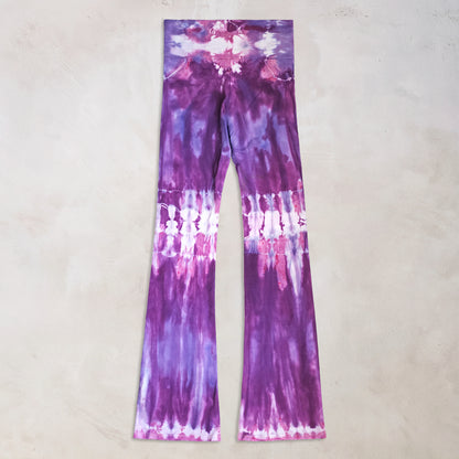Purple Lilac Tie Dye Yoga Pants