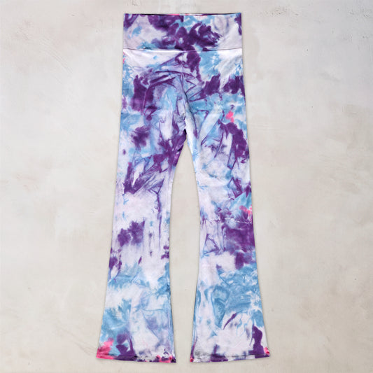 Quiet Solstice Tie Dye Flare Leggings