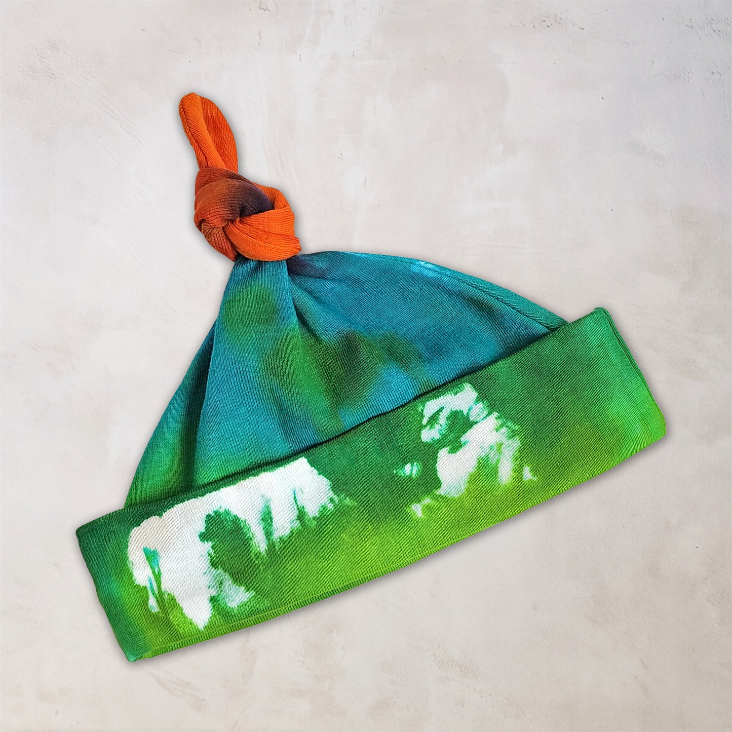 Rainbow Quartz Organic Tie Dye Baby Hat