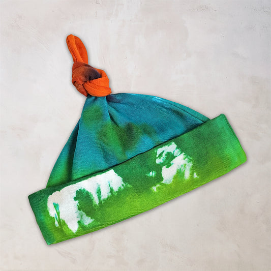 Rainbow Quartz Organic Tie Dye Baby Hat