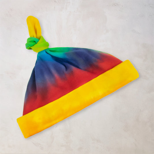 Rainbow Quartz Organic Tie Dye Baby Hat