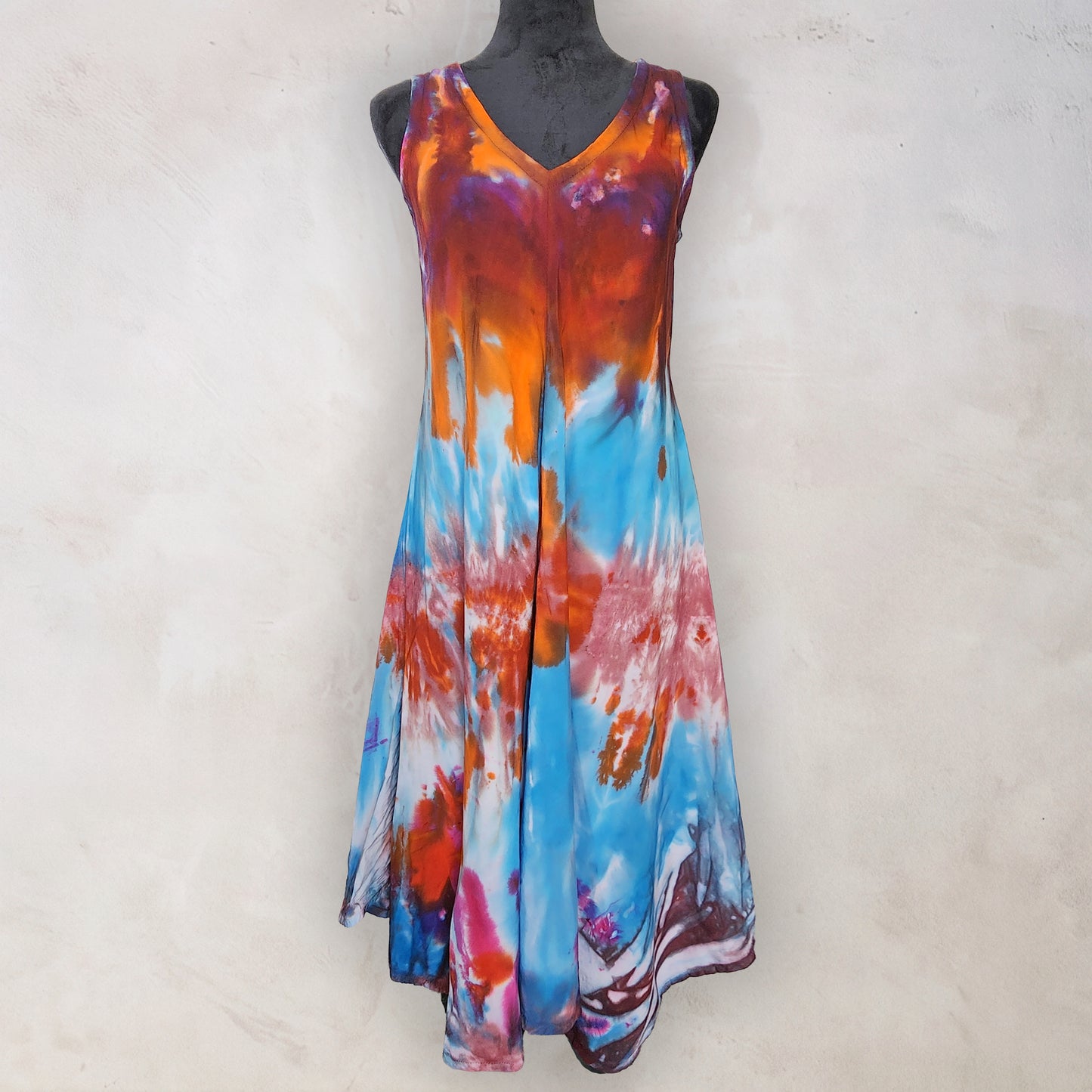Rainshadow Tie Dye Boho Dress