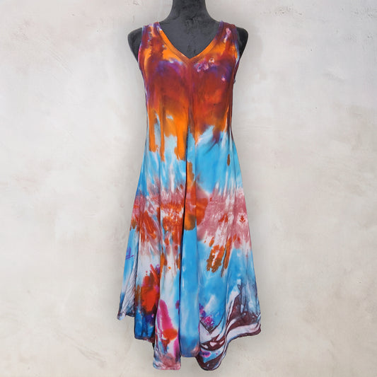 Rainshadow Tie Dye Boho Dress