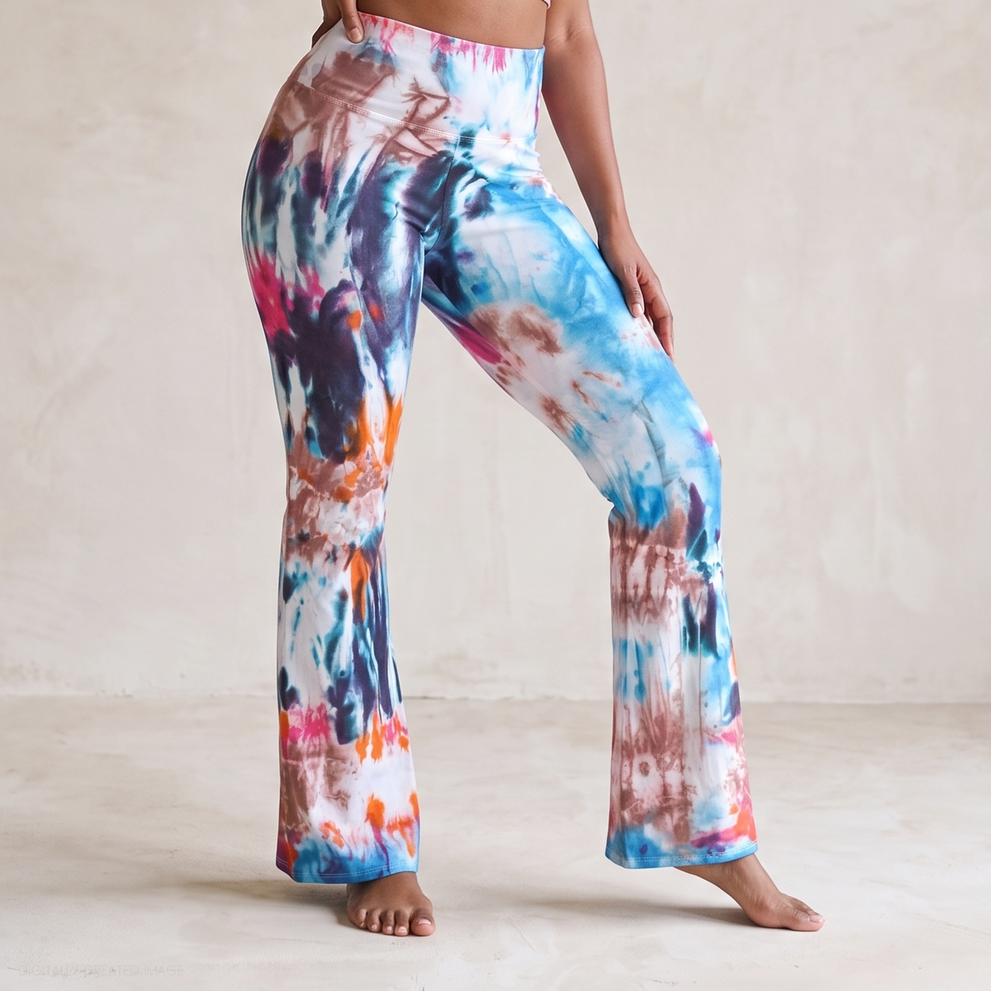 Rainshadow Tie Dye Flare Leggings