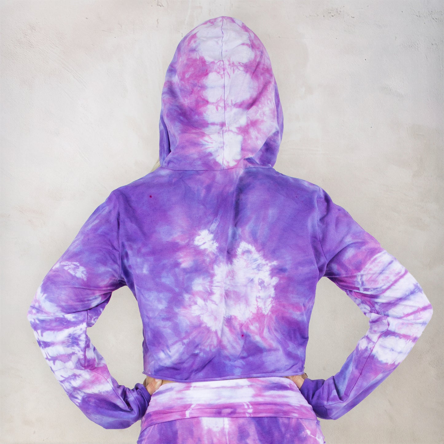 Saint-Tropez Tie Dye Cropped Hoodie
