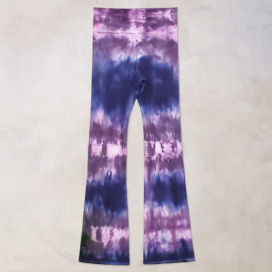 Sand Dune Sunset Tie Dye Flare Leggings