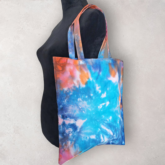 Solar Tide Tie Dye Cotton Tote Bag