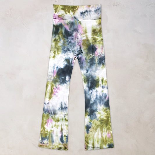Wicked Grove Tie Dye Flare Leggings