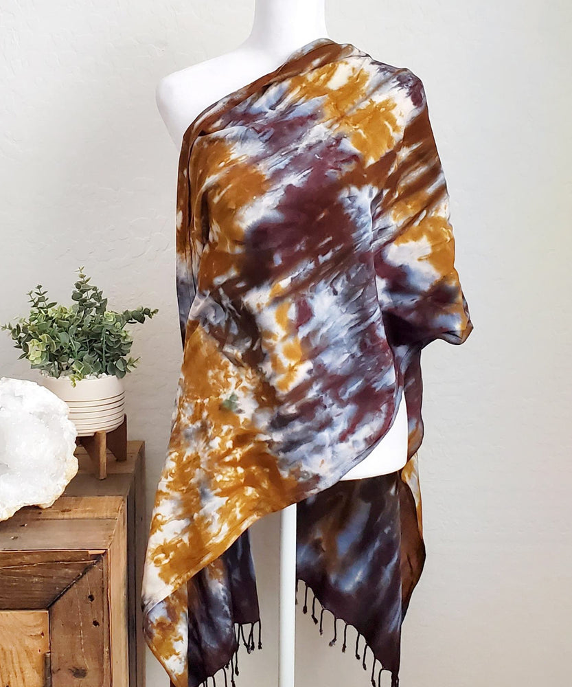 
                
                    Load image into Gallery viewer, Amber Soul Tie Dye Scarf
                
            