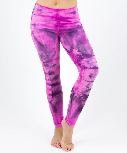 Pink tie dye leggings by Akasha Sun.