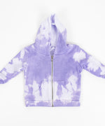 Lavender and white tie dye baby jacket.