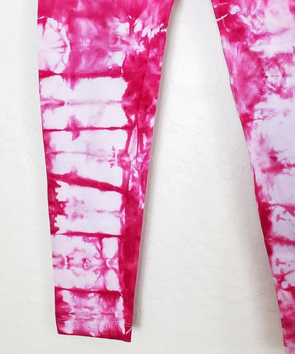 Raspberry Rose Tie Dye Leggings