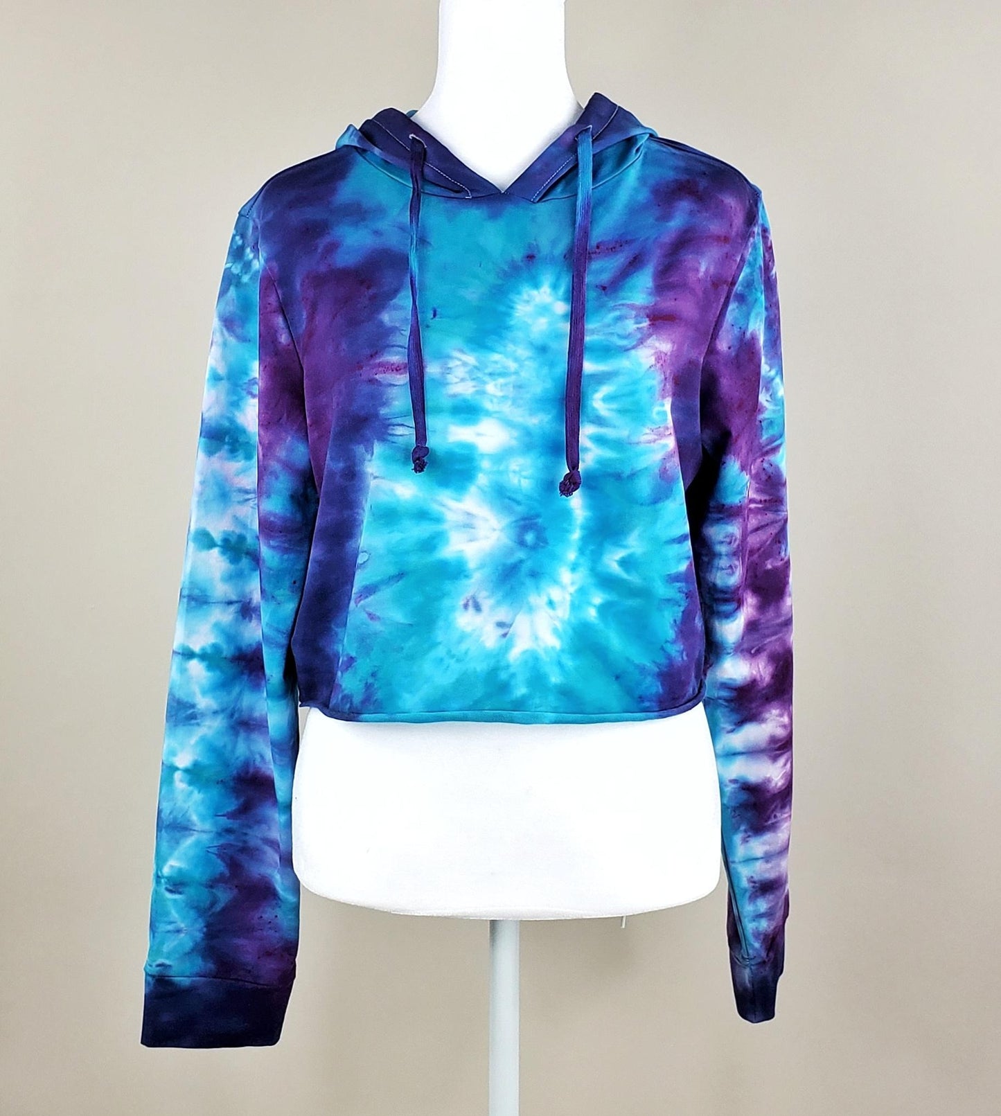 Mystic Tie Dye Hoodie Crop Top